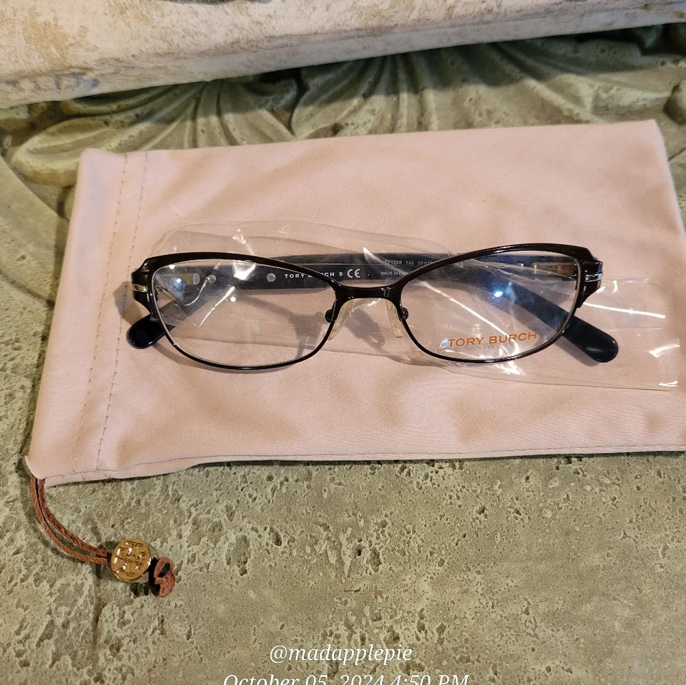 Tory Burch Logo Glasses Frame Only Designer Celebrity #112